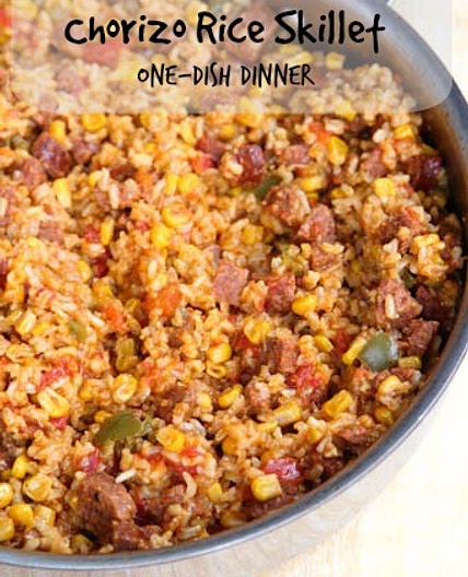 Chorizo Rice Skillet Dinner