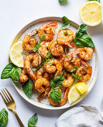 20-Minute Garlic Basil Sautéed Shrimp (Dairy Free)