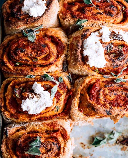 Healthy Vegan Pizza Rolls