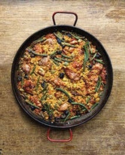 Paella with Rabbit and Snails (Paella Valenciana)