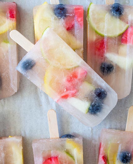 Rosé Sangria Popsicles