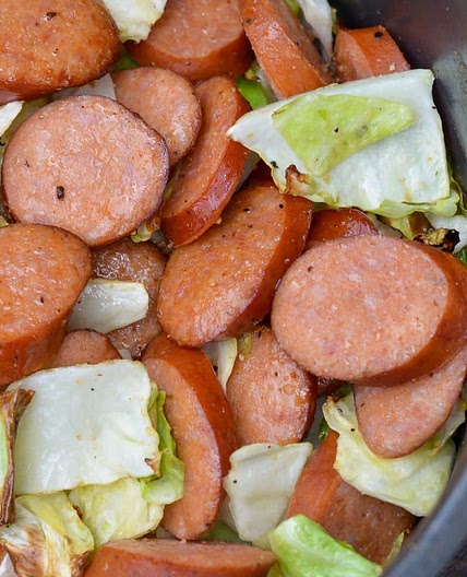Air Fryer Cabbage and Sausage Recipe
