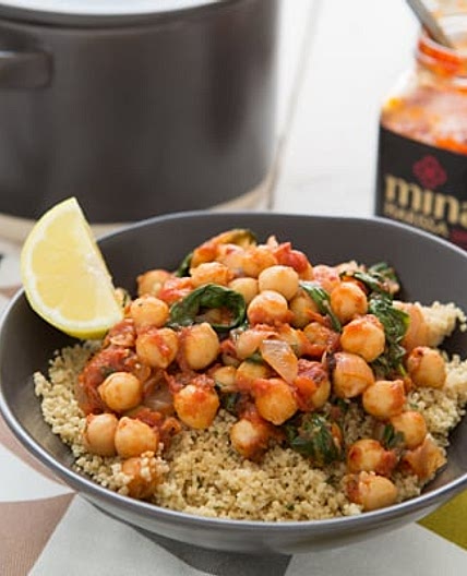 Spicy Chickpea and Spinach Stew