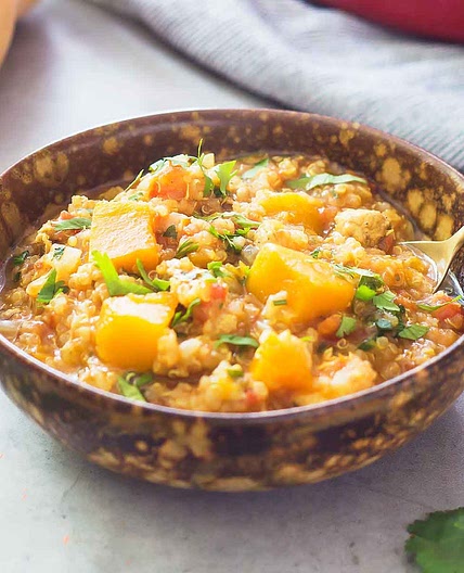 Butternut Squash Chicken Stew - Slow Cooker, Instant Pot, or Stovetop