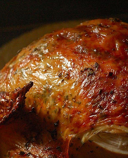 Apple-Brined Turkey With Garlic Herb Butter