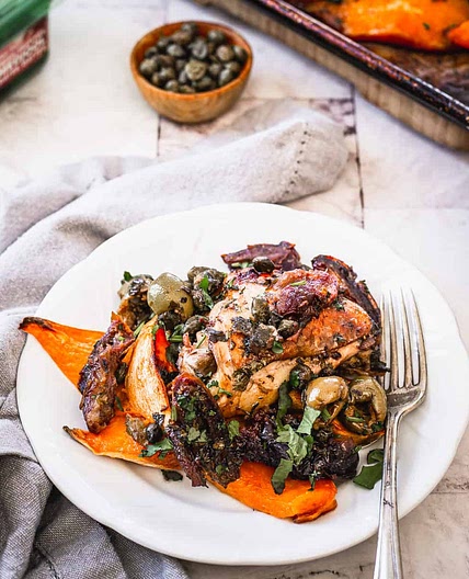 Chicken Marbella Ottolenghi-style