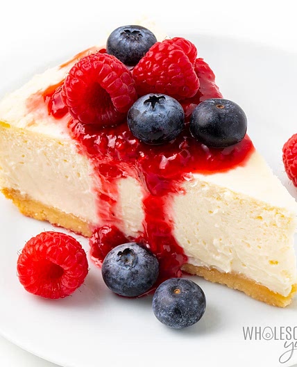 Keto Cheesecake Recipe (Low Carb Sugar-Free Cheesecake)