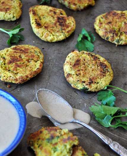 Crispy Oven Fried Falafel