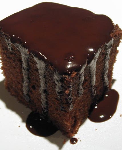 Aerial Chocolate Cake, Ganache Glaze Recipe