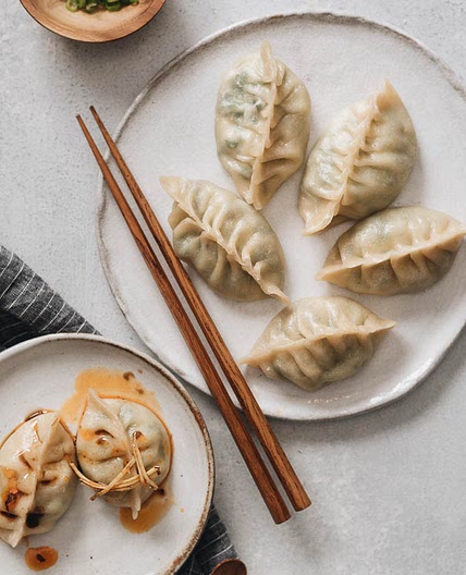 Nepali Momos with Spinach and Ricotta