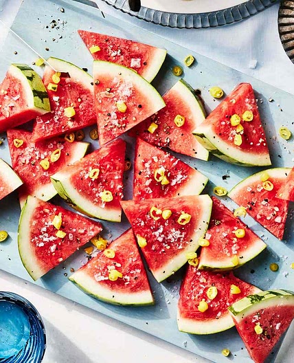 Pepper Sauce Watermelon Wedges