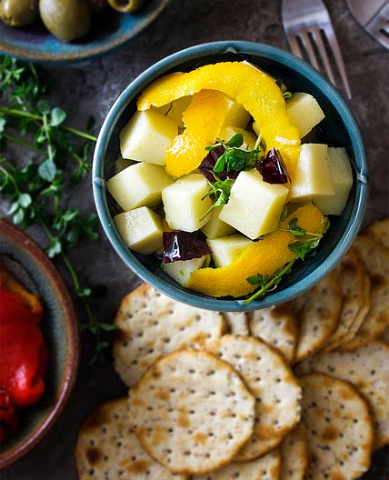 Marinated Manchego Tapas