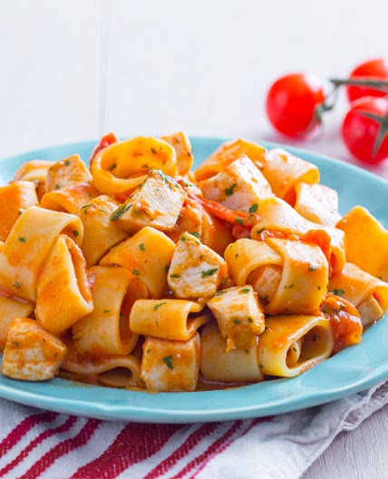 Calamarata con ragù di pesce spada