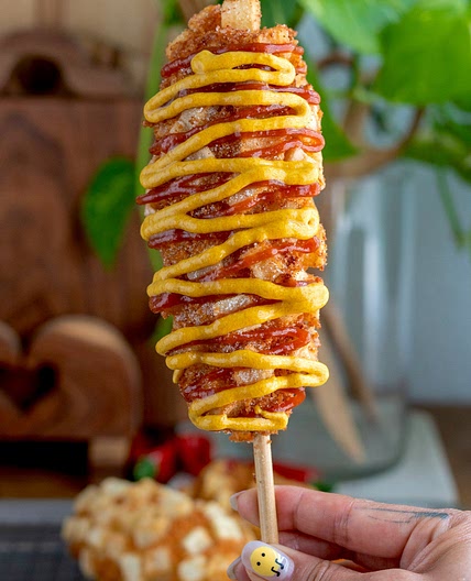 Korean Corn Dog- 감자핫도그 (Gamja Hotdog)