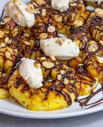 Chocolate Hazelnut Grilled Pineapple