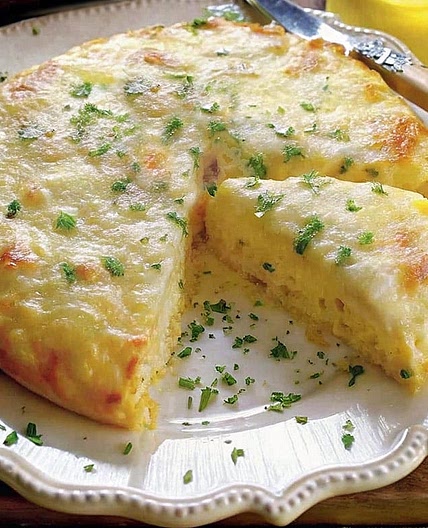 Tortilla a la española en arrocera