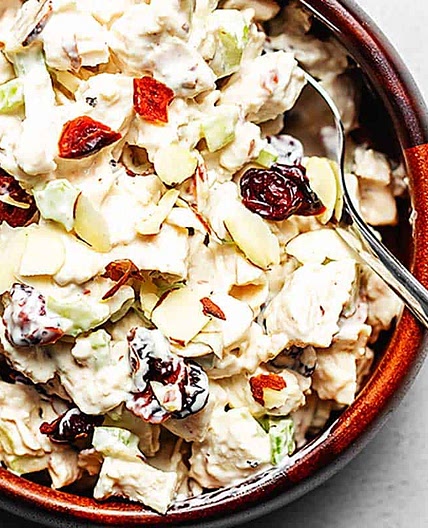 The Best Cranberry Almond Chicken Salad