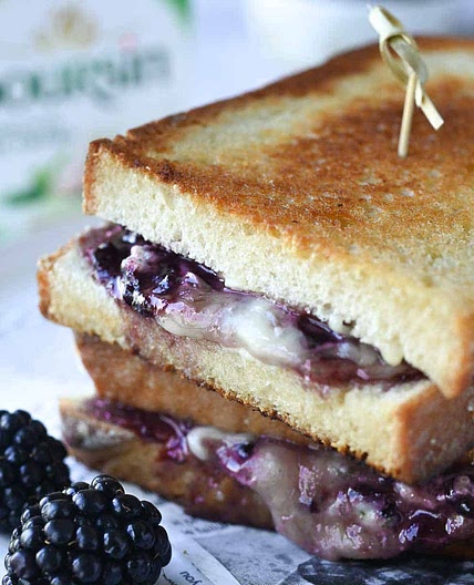 Blackberry Boursin Grilled Cheese