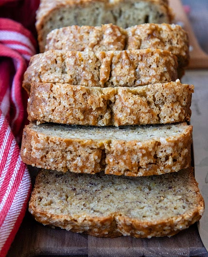 Moist Gluten-Free Banana Bread (Never Gummy, Sunken!)
