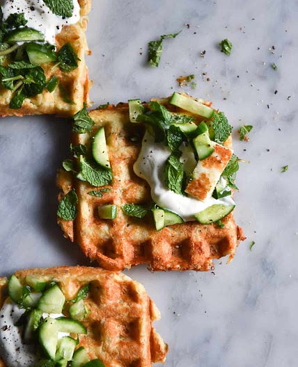 Three ingredient potato waffles
