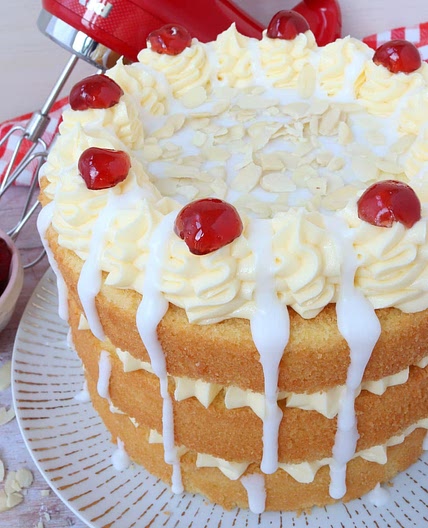 Cherry Bakewell Cake
