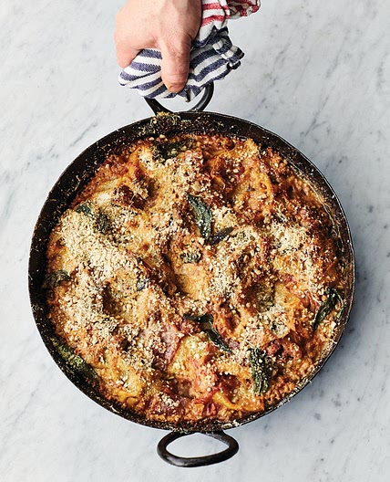 Scruffy aubergine lasagne