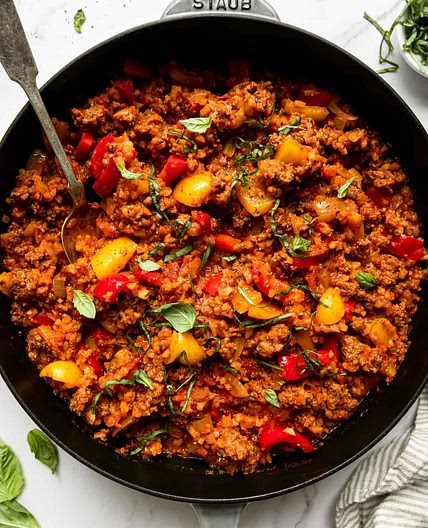 Deconstructed Stuffed Peppers Skillet