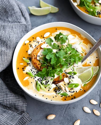 Miso Coconut Butternut Squash Soup Recipe