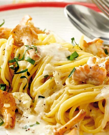 Pfifferling-Rahm-Pasta