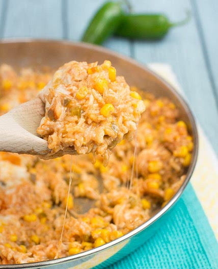 Canned Chicken Enchilada Skillet Casserole