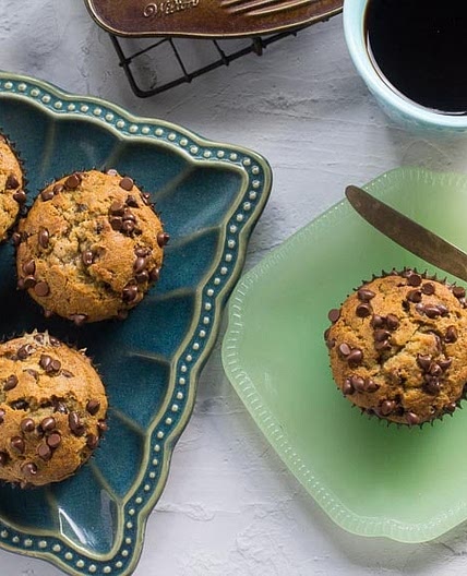 Low FODMAP Banana Chocolate Chip Muffins