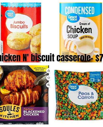 Chicken and biscuit casserole