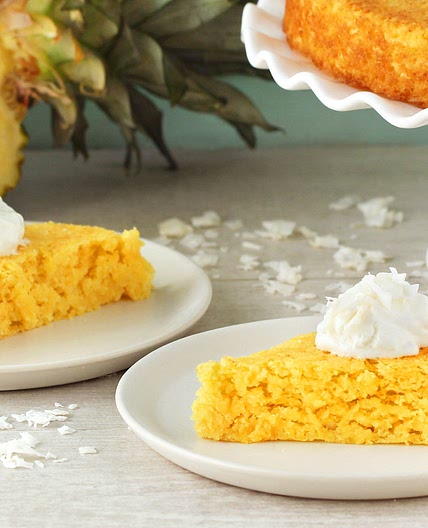 3-Ingredient Piña Colada Cake