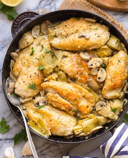 Mushroom & Artichoke Chicken