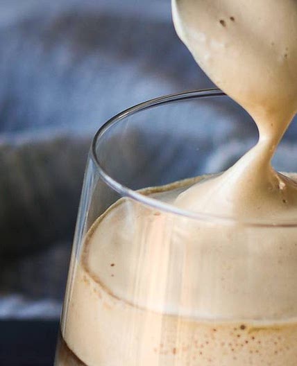 Coconut Vanilla Iced Coffee with Coffee Whip