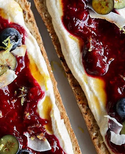 Vegan Whipped Ricotta Toast