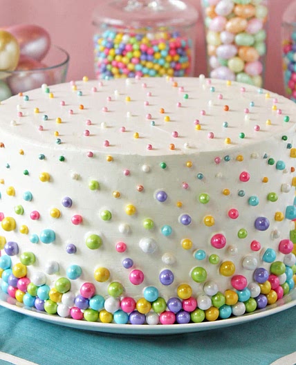 Easter Polka Dot Cake