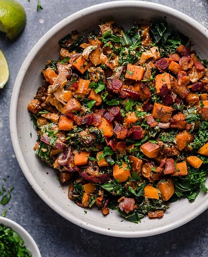 Warm Chipotle Lime Sweet Potato Salad