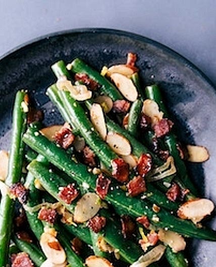 Haricots verts au bacon