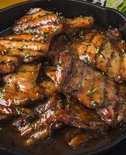 Apricot Glazed Chicken Thighs