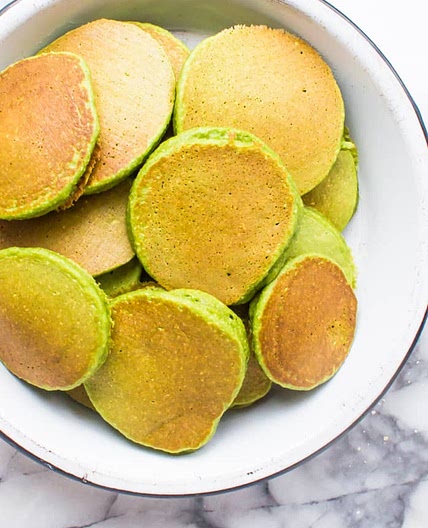 Blender Banana Spinach Pancakes