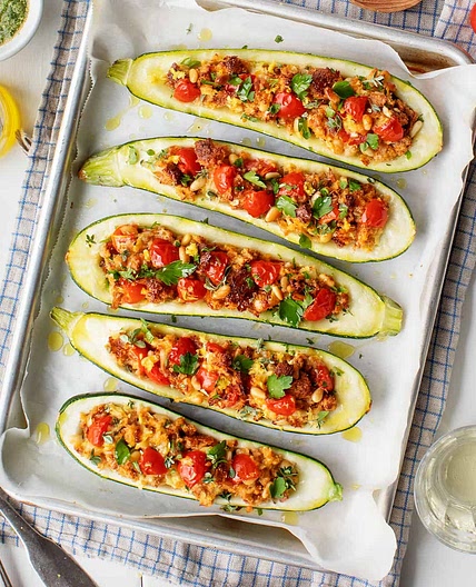 Stuffed Zucchini Boats
