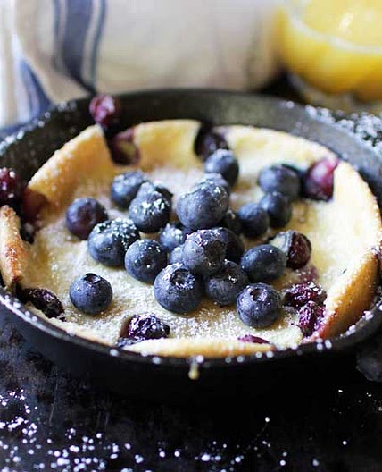 Berry Filled Dutch Baby (Puffed Pancake)