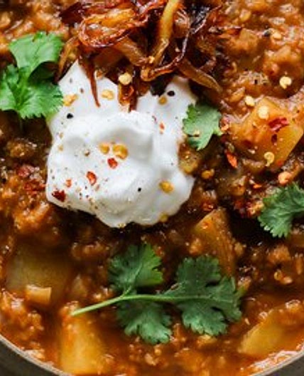 Potato & Red Lentil Soup