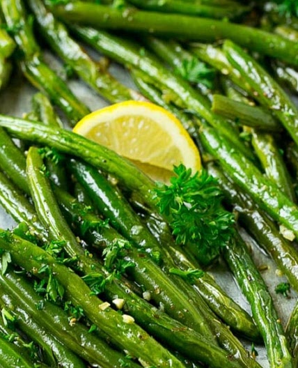 Roasted Garlic Green Beans