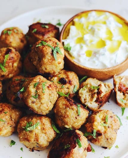 Mediterranean Chicken Meatballs