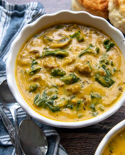 Quick & Easy Pumpkin Sausage Soup (So Creamy!)