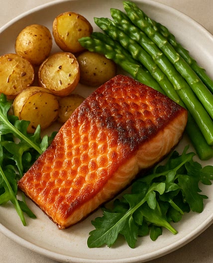 Crispy Salmon Bites with Couscous