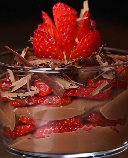 Strawberry Chocolate Mousse Recipe by Tasty