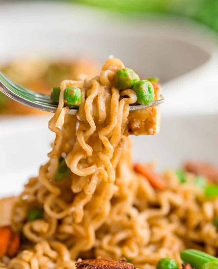 Peanut Tofu Noodles